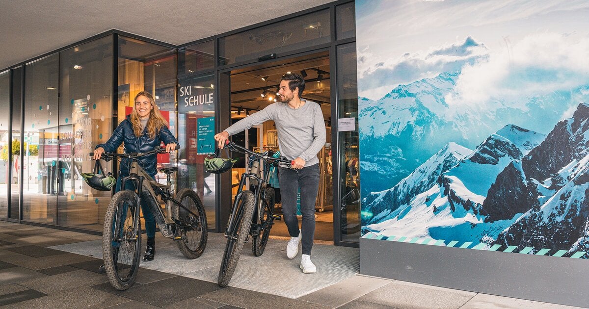 Ausgeliehenes Fahrrad in Zell am See-Kaprun