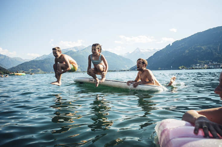 Familienspaß am Zeller See im Sommer