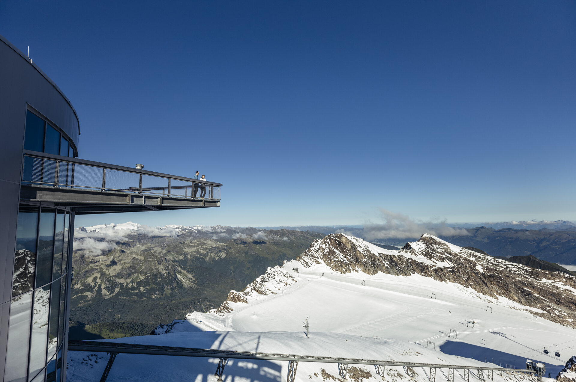 Panorama platform on the glacier Kitzsteinhorn