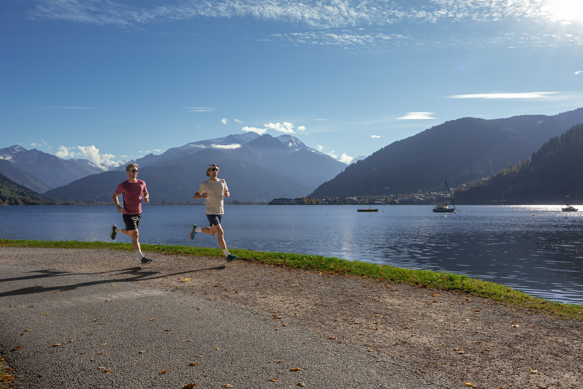 Running at Lake Zell — Zell am See-Kaprun, Austria