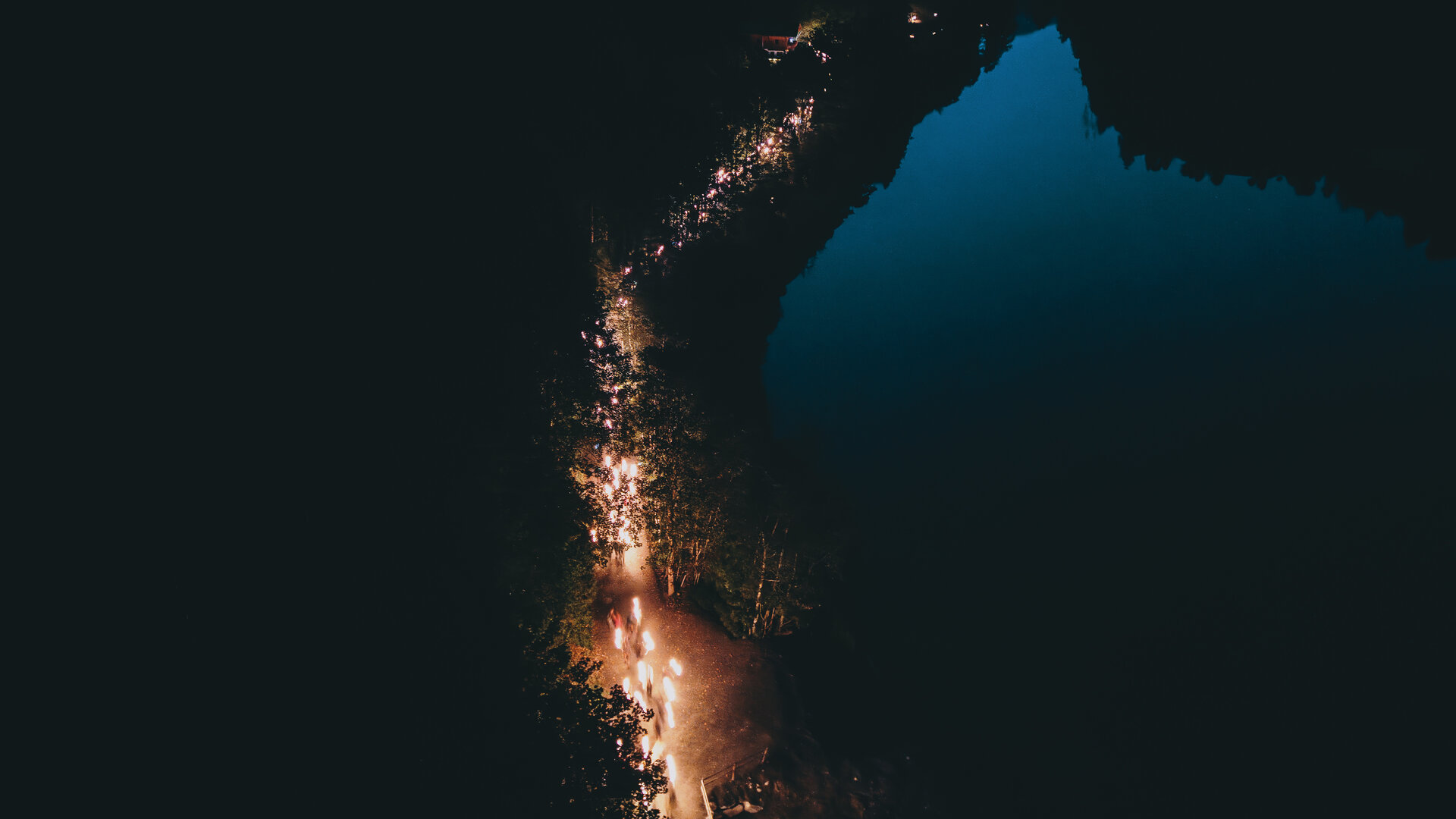 Torchlight hike during the Mystical Night of Water — Zell am See-Kaprun, Austria