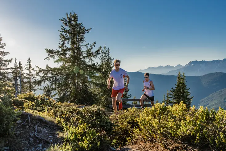 Trail running on the Schmittenhöhe
