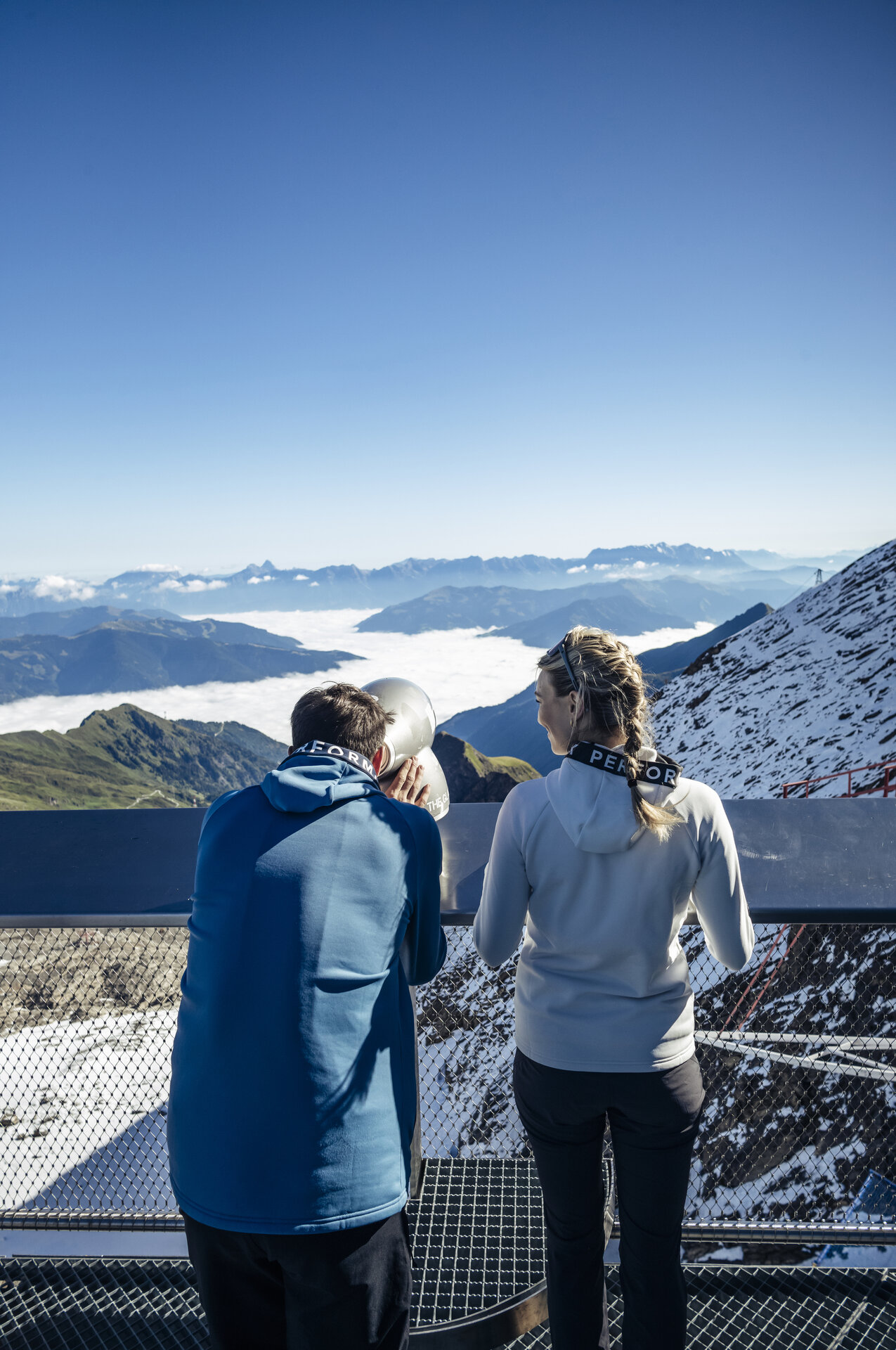 View from the panorama platform on the Kitzsteinhorn