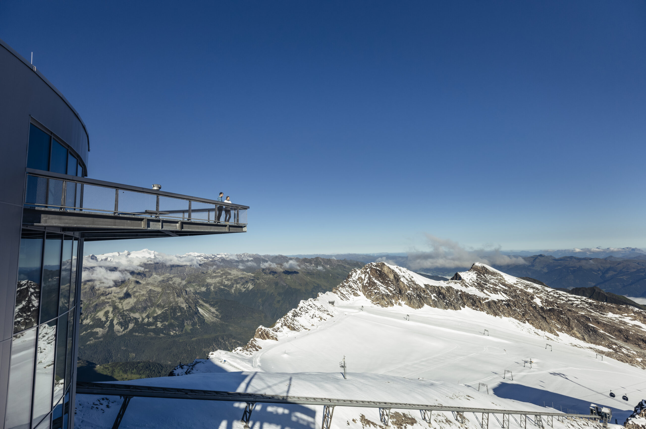 Outdoor-Aktivitäten in Zell am See-Kaprun – Blick auf das Kitzsteinhorn