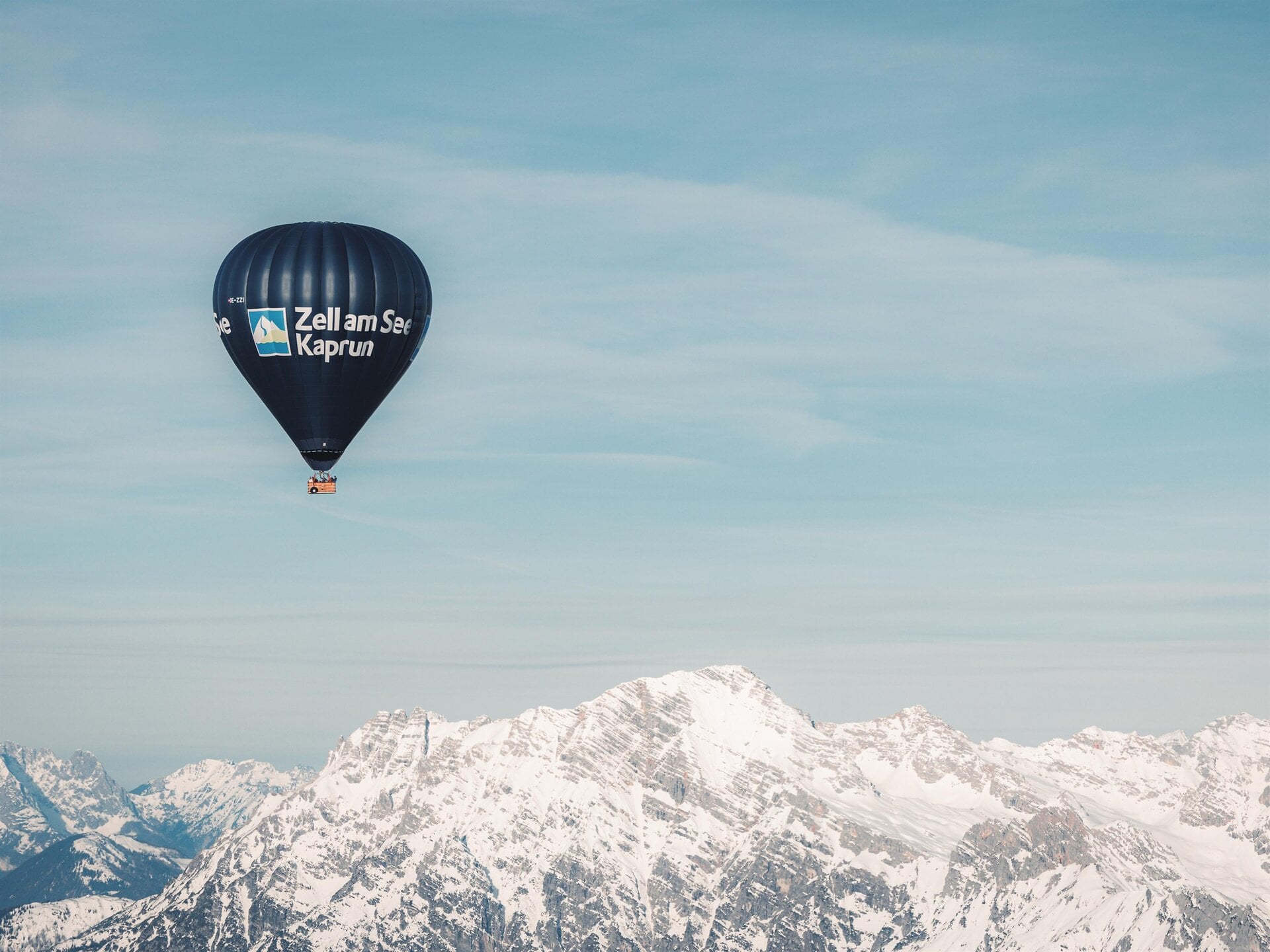 Heißluftballon bei balloonalps über Zell am See-Kaprun