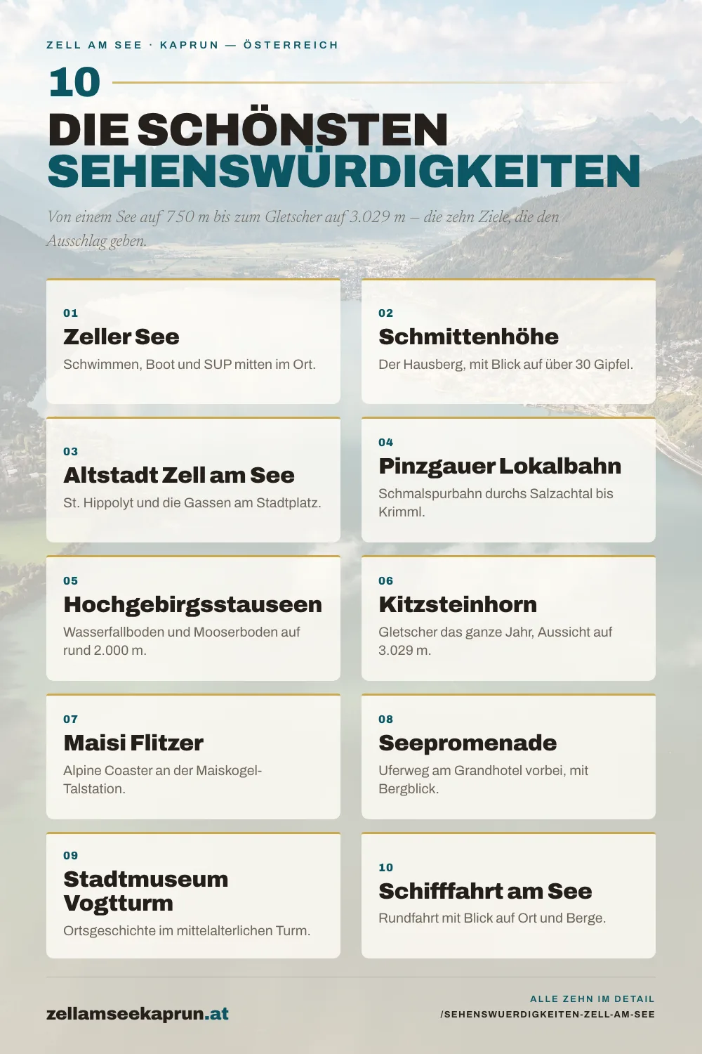 Die 10 schönsten Sehenswürdigkeiten in Zell am See, die du nicht verpassen darfst