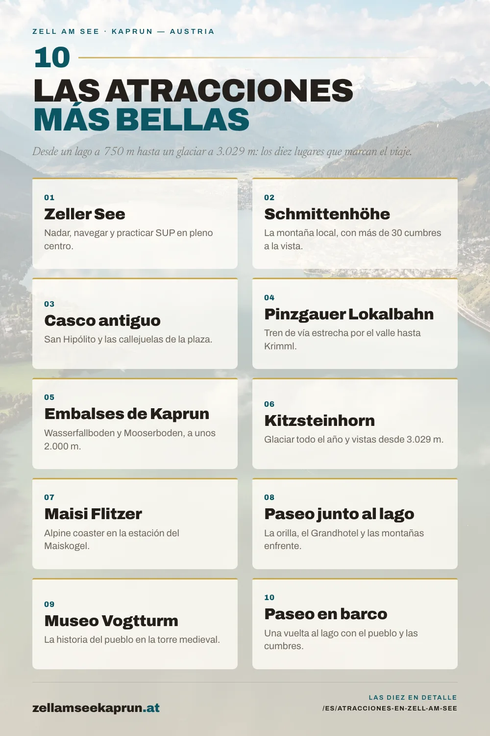 Las 10 atracciones más bellas de Zell am See que no te puedes perder