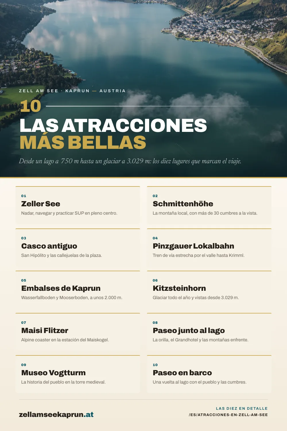 Las 10 atracciones más bellas de Zell am See que no te puedes perder