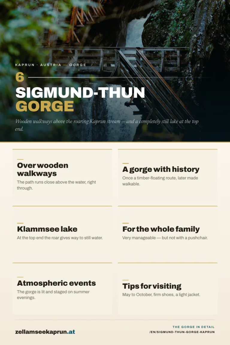 Sigmund-Thun Gorge in Kaprun – Hiking Through the Water Gorge