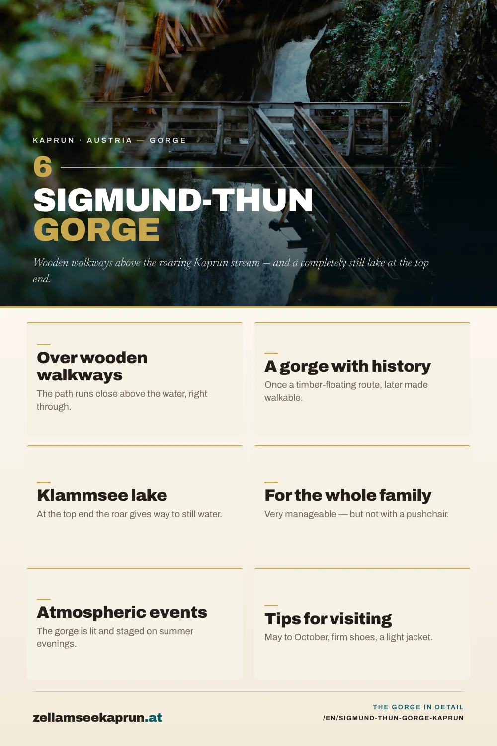Sigmund-Thun Gorge in Kaprun – Hiking Through the Water Gorge