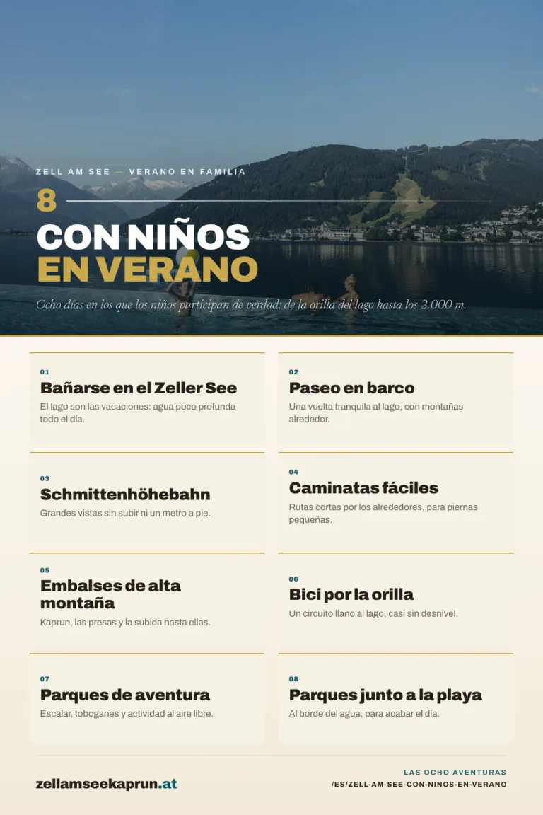 Zell am See con niños en verano: 8 aventuras en familia