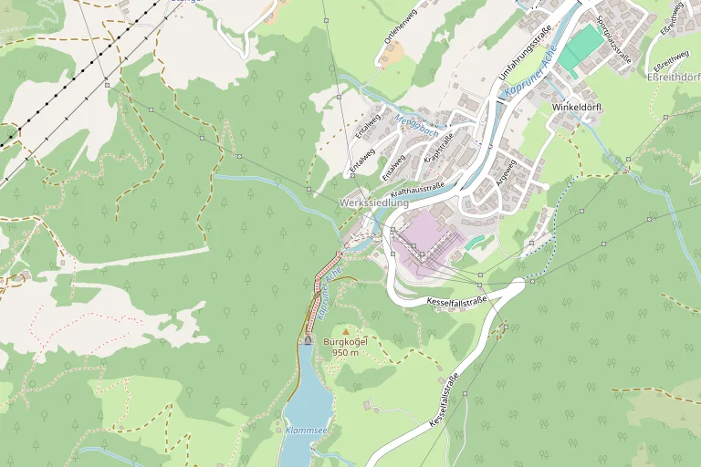 خريطة تُظهر موقع Sigmund Thun Klamm Kaprun