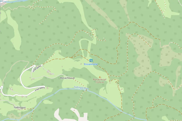 خريطة تُظهر موقع Zell am See E-Bike Treffpunkt Erlberg