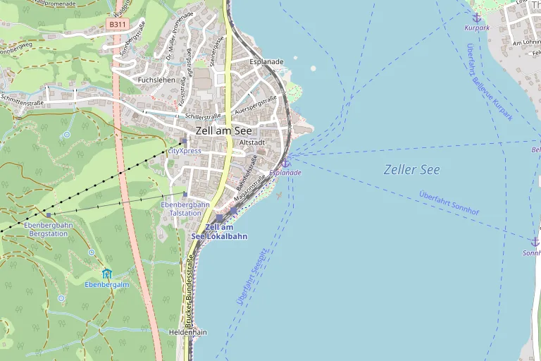 Map showing the venue Musikpavillon Elisabethpark