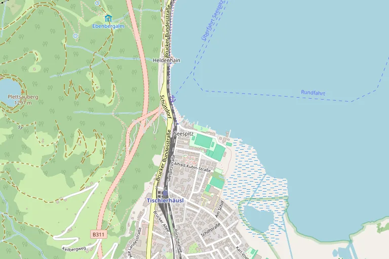 Karte mit dem Veranstaltungsort Strandbad Seespitz