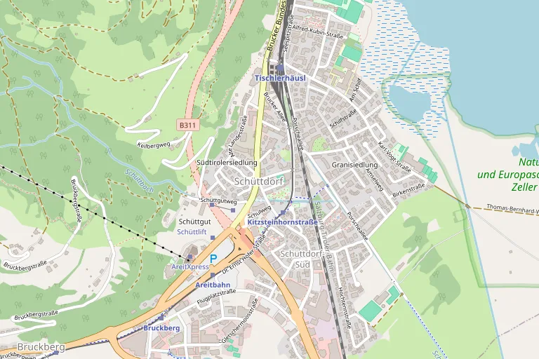 Map showing the venue Kirchplatz Schüttdorf