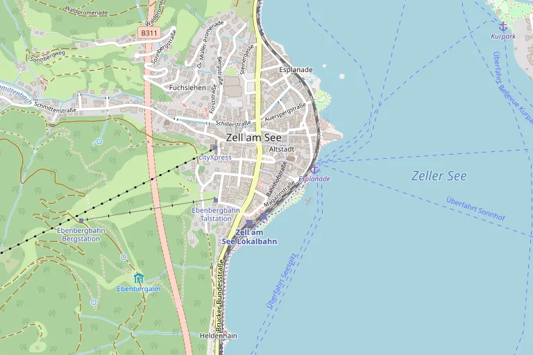 Map showing the venue Ferry Porsche Congress Center
