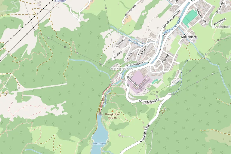 Map showing the venue Kraftwerk Kaprun Hauptstufe